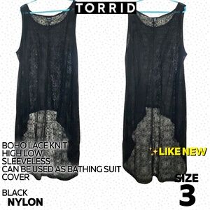 Torrid high low swim suit cover up